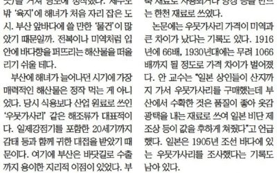 [부산일보] 제주해녀가 부산 영도로 향한 이유